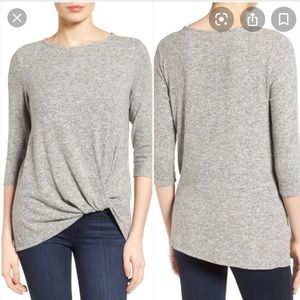 Two Gibson Cozy Twist Front Tops XXS